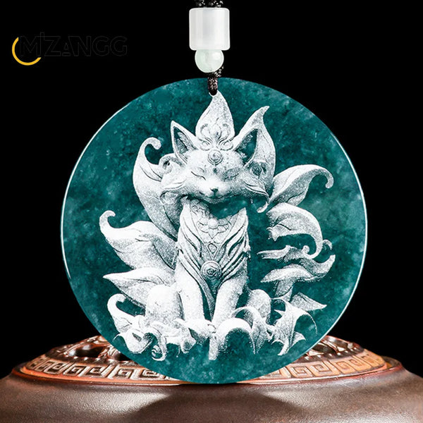 Blue Jadeite Pendant-ToShay.org