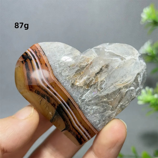 Red Striped Agate Heart-ToShay.org