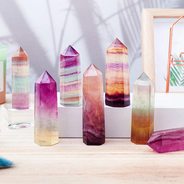 Rainbow Fluorite Hexagonal Column-ToShay.org