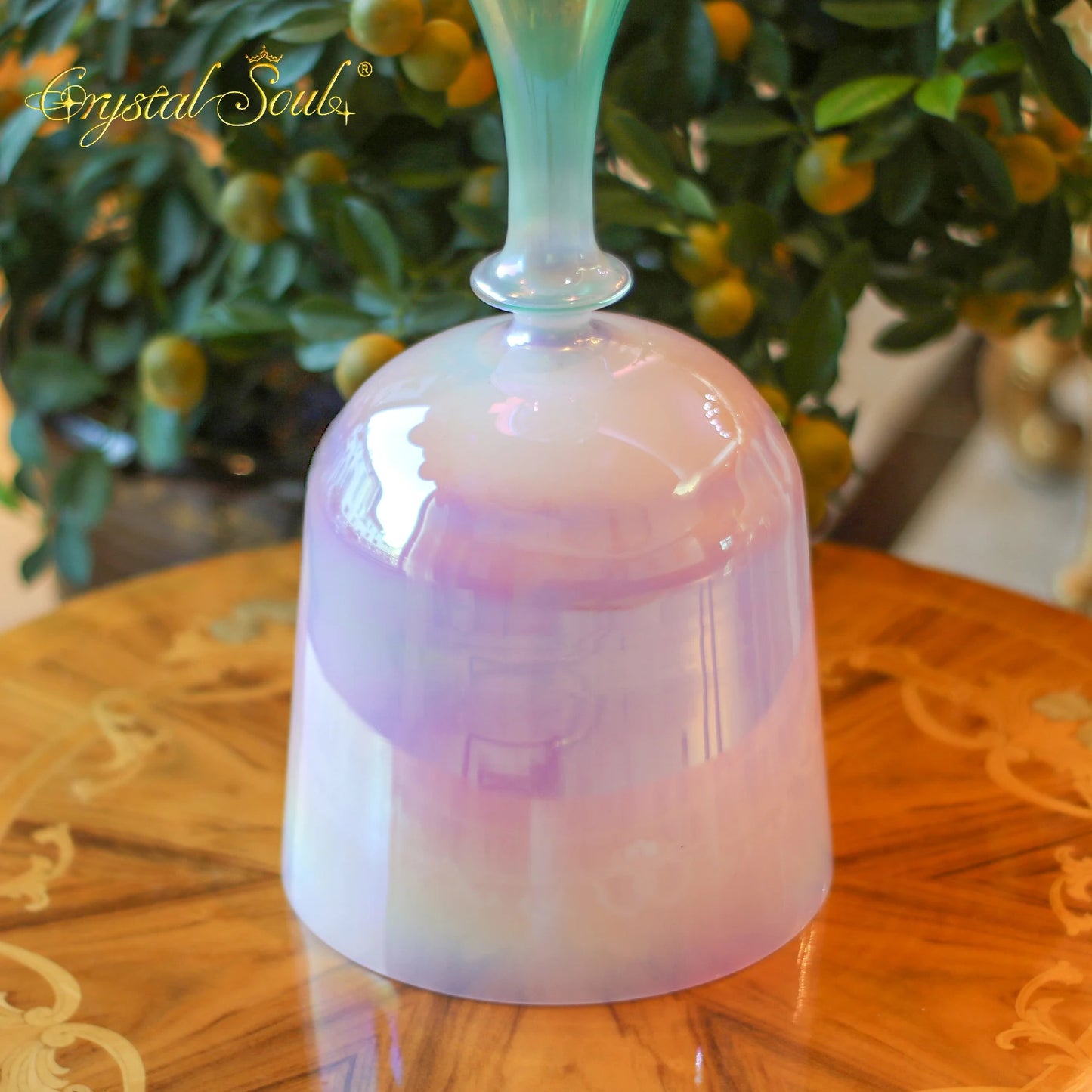 Pink Crystal Singing Chalice-ToShay.org