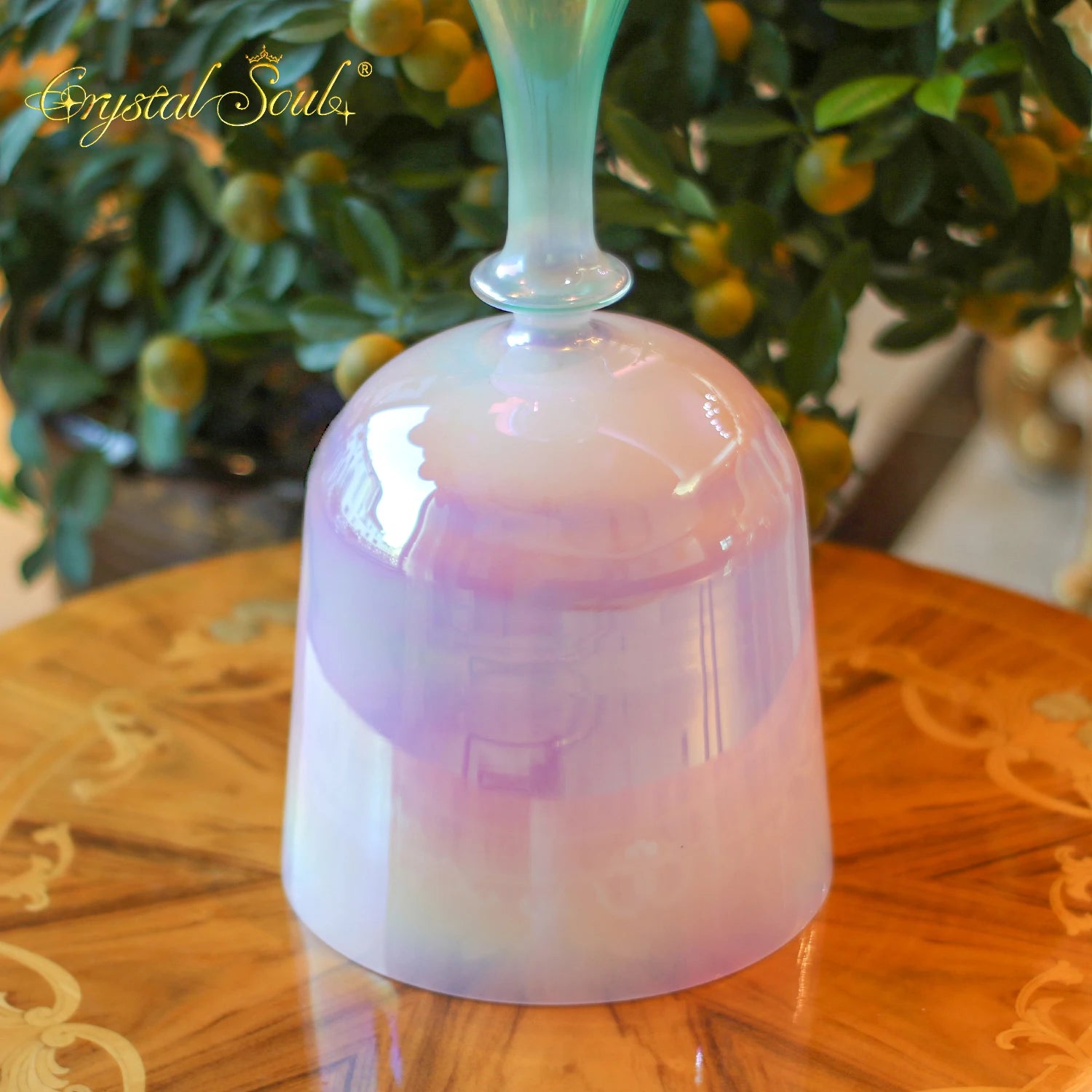 Pink Crystal Singing Chalice-ToShay.org