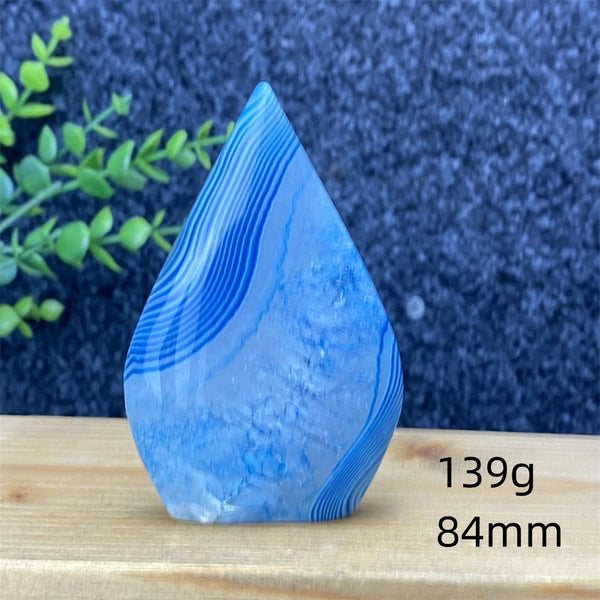 Blue Lace Agate Torch-ToShay.org
