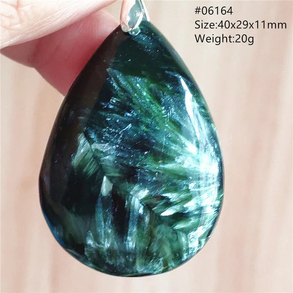 Green Seraphinite Pendant-ToShay.org