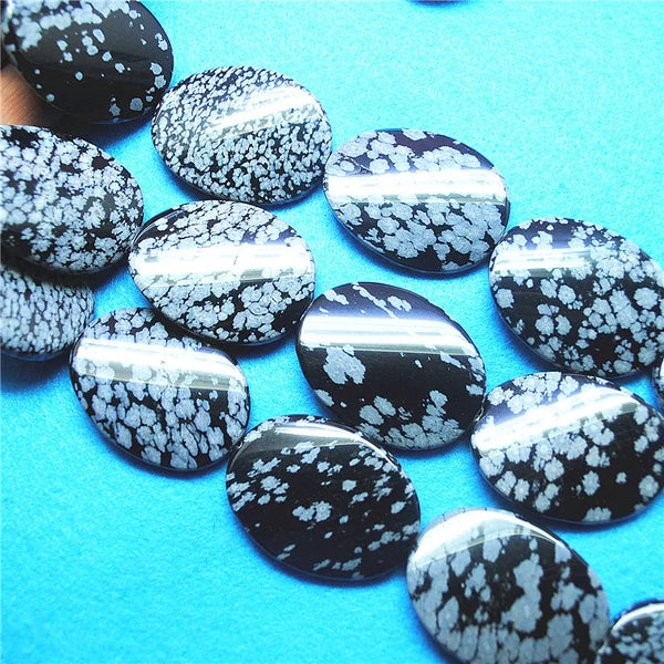 Black Snowflake Obsidian Beads-ToShay.org