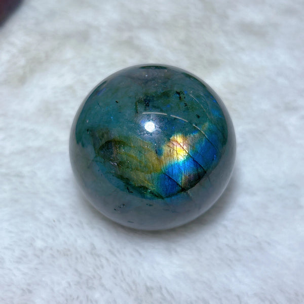 Blue Flash Labradorite Ball-ToShay.org