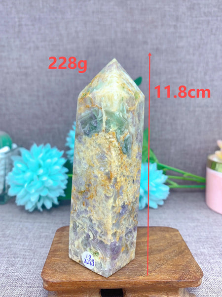 Purple Fluorite Crystal Tower-ToShay.org