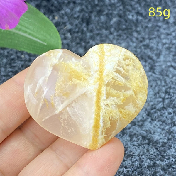 Yellow Ghost Crystal Heart-ToShay.org