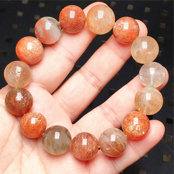 Red Orange Sunstone Bracelet-ToShay.org