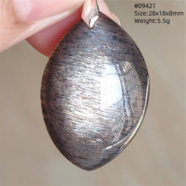 Black Moonstone Sunstone Pendant-ToShay.org