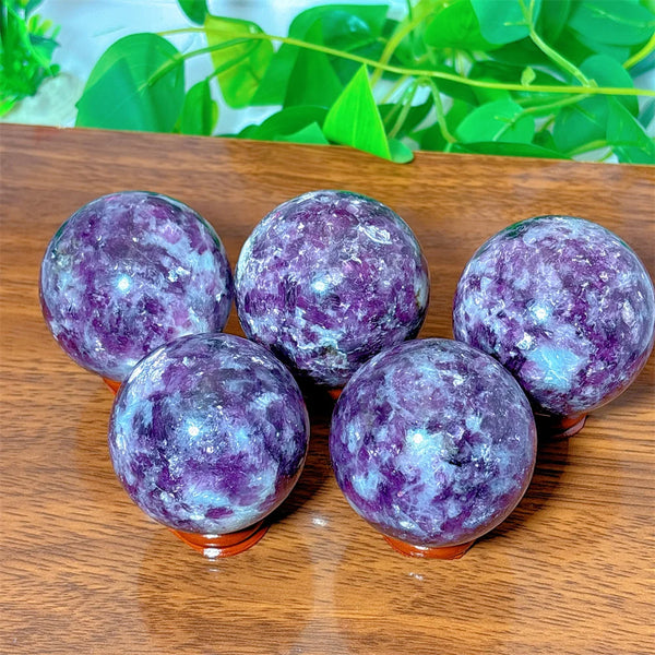 Purple Lepidolite Ball-ToShay.org