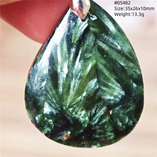 Green Seraphinite Pendant-ToShay.org