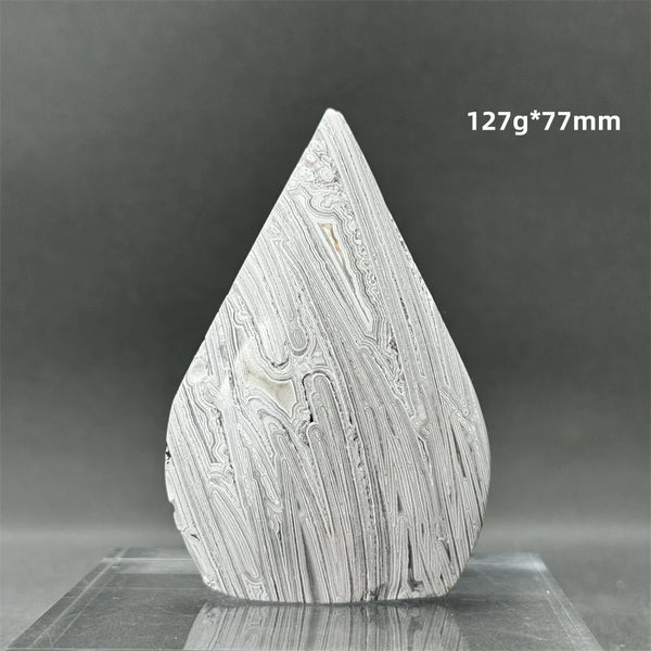 White Lace Agate Torch-ToShay.org