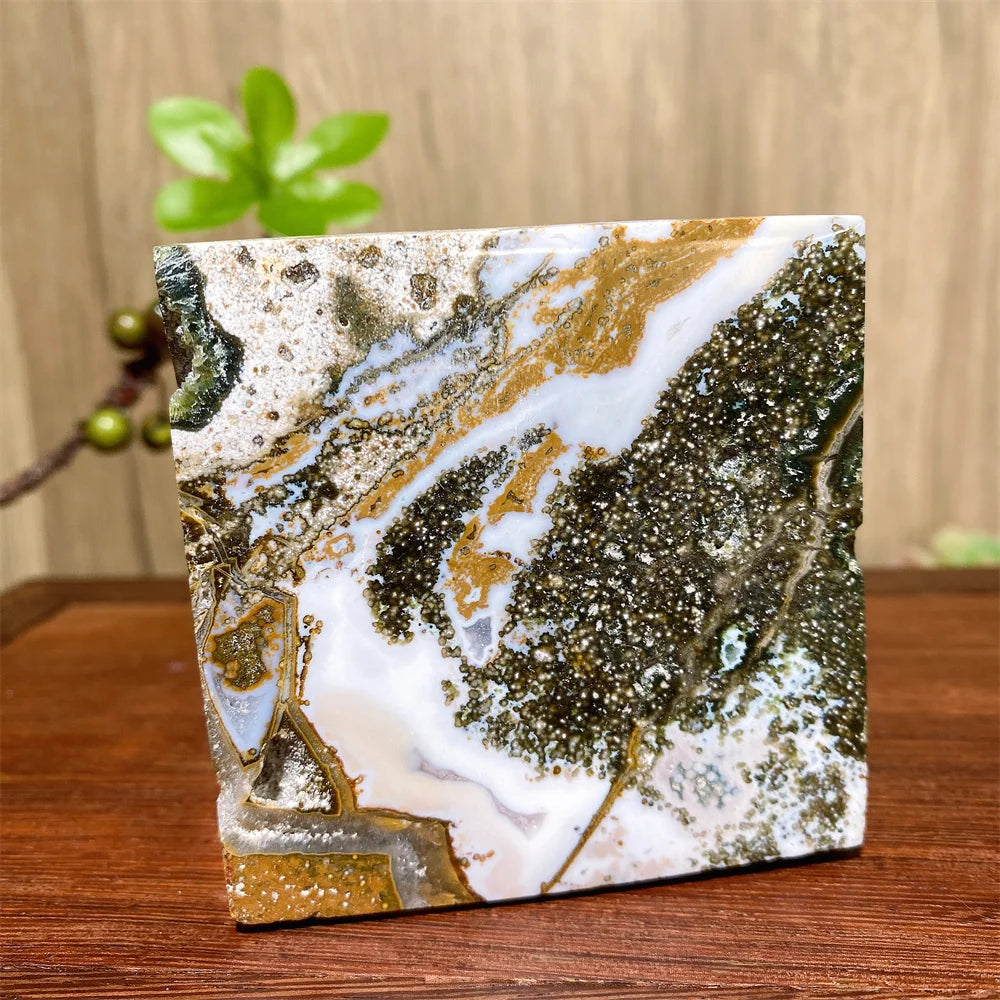Green Ocean Jasper Cube-ToShay.org