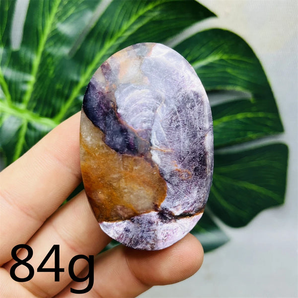 Purple Mica Crystal Palm Stone-ToShay.org