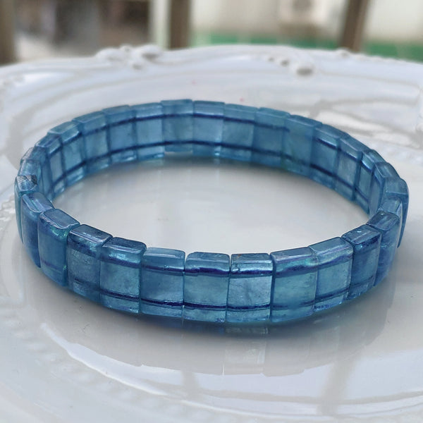Blue Aquamarine Bracelet-ToShay.org