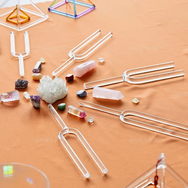 Clear Crystal Tuning Forks-ToShay.org