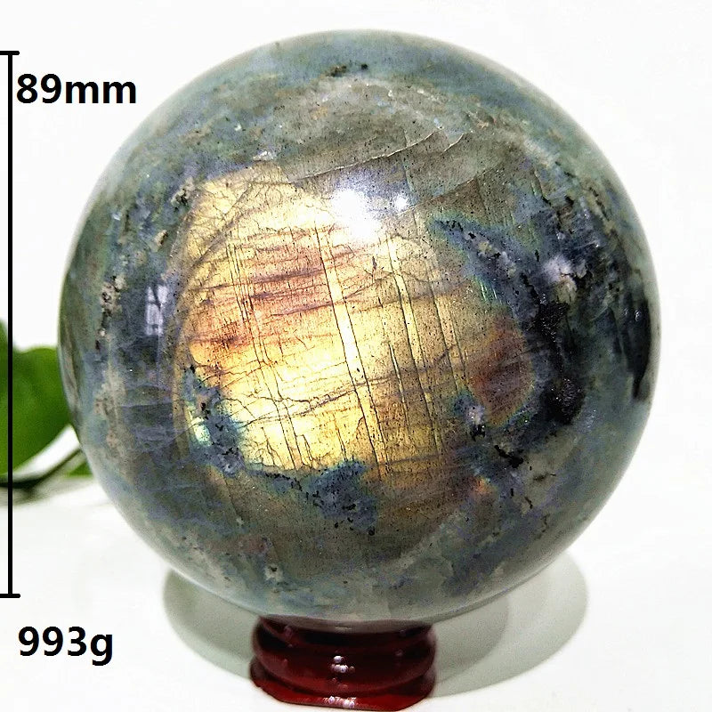 Yellow Labradorite Crystal Ball-ToShay.org