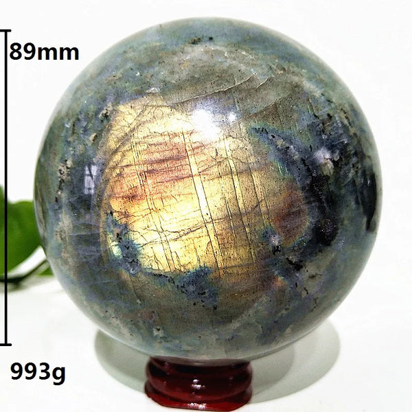 Yellow Labradorite Crystal Ball-ToShay.org