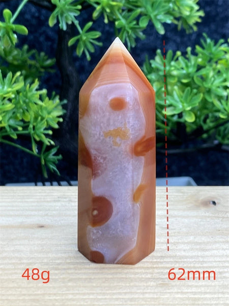 Orange Carnelian Wand-ToShay.org
