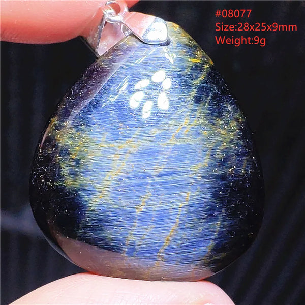 Blue Pietersite Chatoyant Pendant-ToShay.org