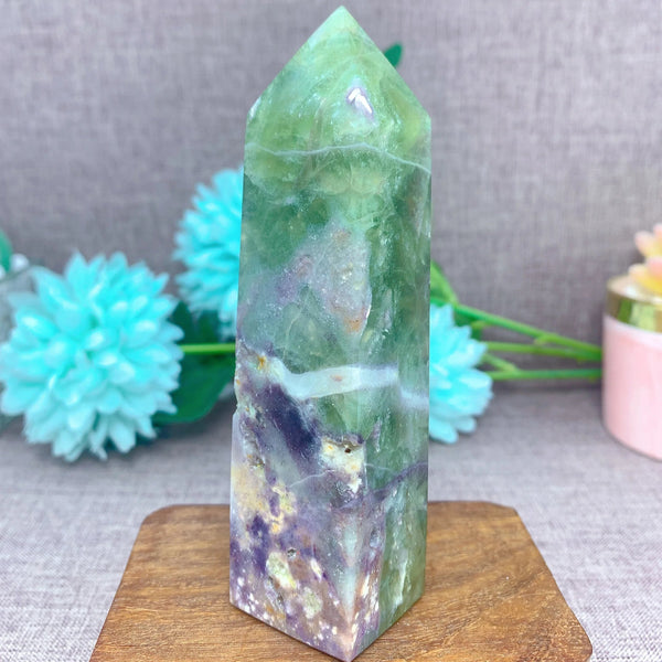Purple Fluorite Crystal Tower-ToShay.org