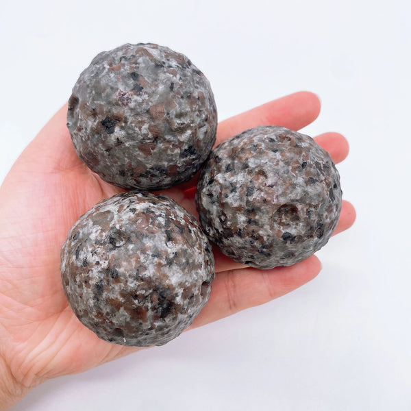 Grey Yooperlite Moon Ball-ToShay.org