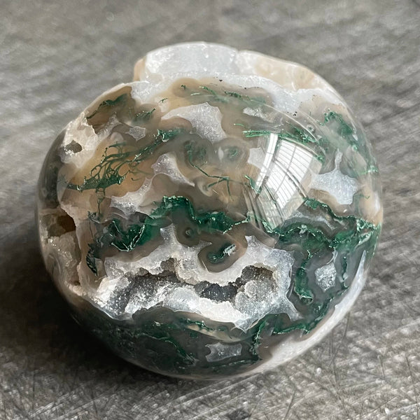 Green Moss Agate Ball-ToShay.org