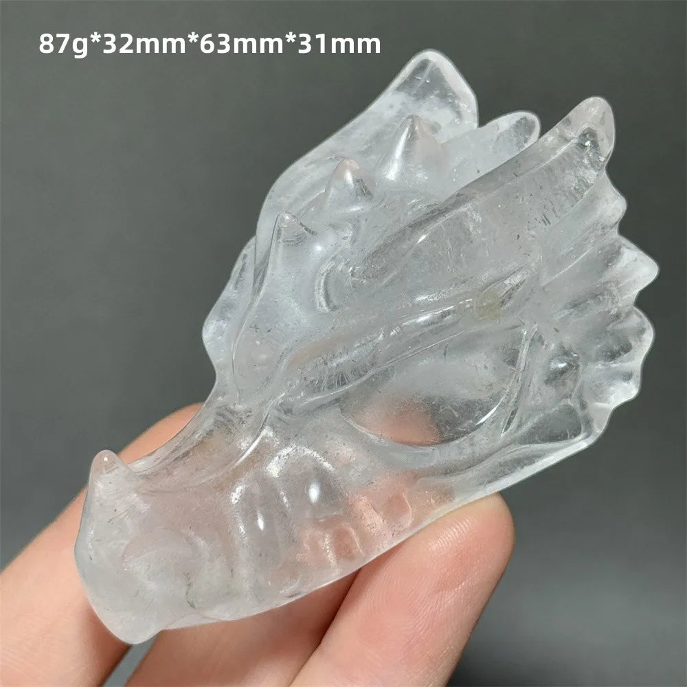 Clear Crystal Dragon Head-ToShay.org