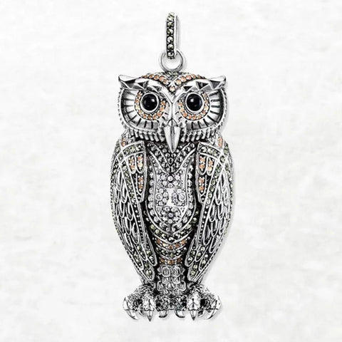 Silver Owl Pendant-ToShay.org
