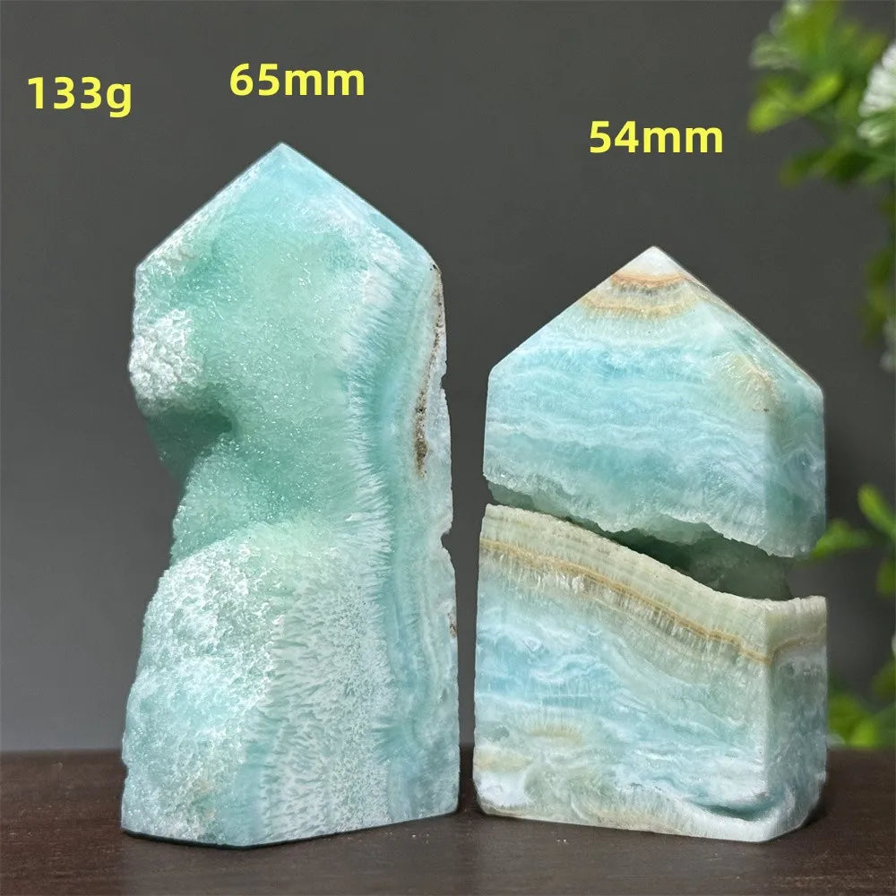 Blue Heteropolar Quartz Tower-ToShay.org
