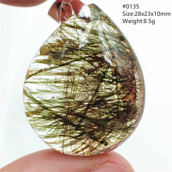 Green Black Rutilated Quartz-ToShay.org