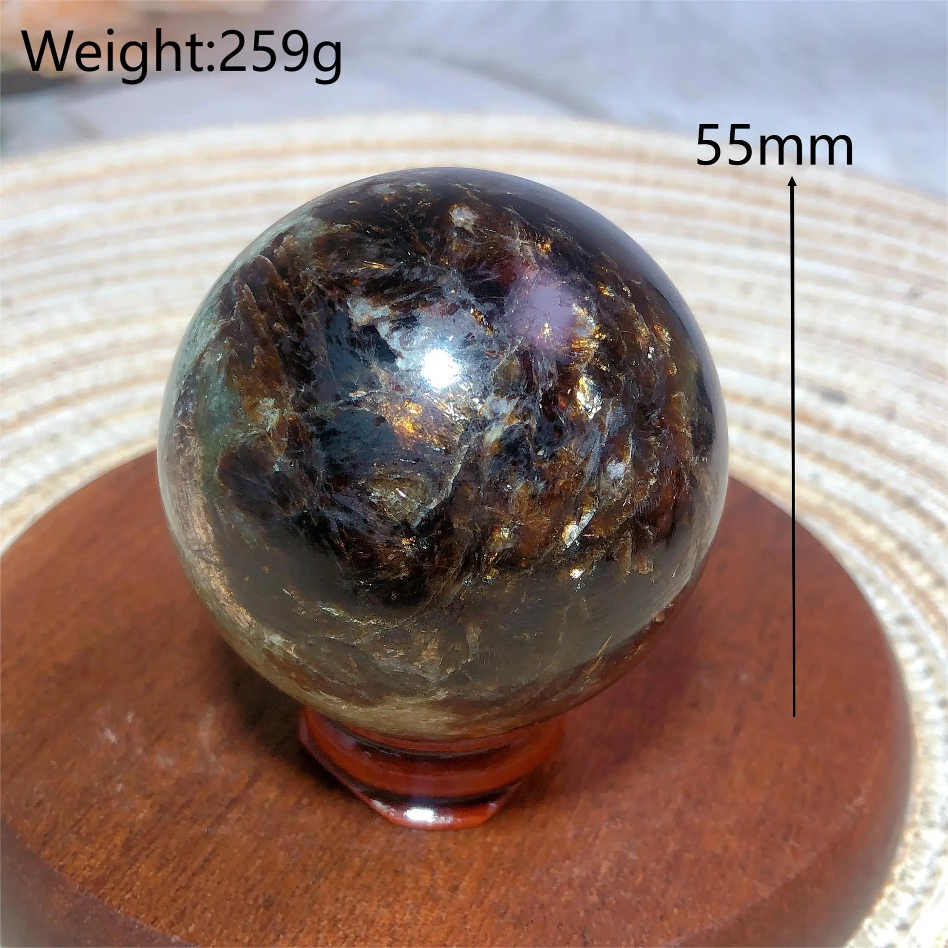 Gold Flash Phlogopite Balls-ToShay.org