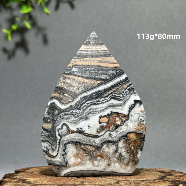 Grey Stripe Agate Torch-ToShay.org