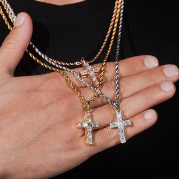 Gold Diamond Cross Pendant-ToShay.org