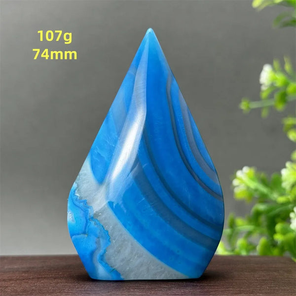 Blue Agate Torch-ToShay.org