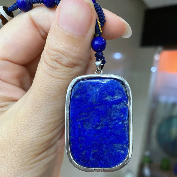 Blue Lapis Lazuli Pendant-ToShay.org