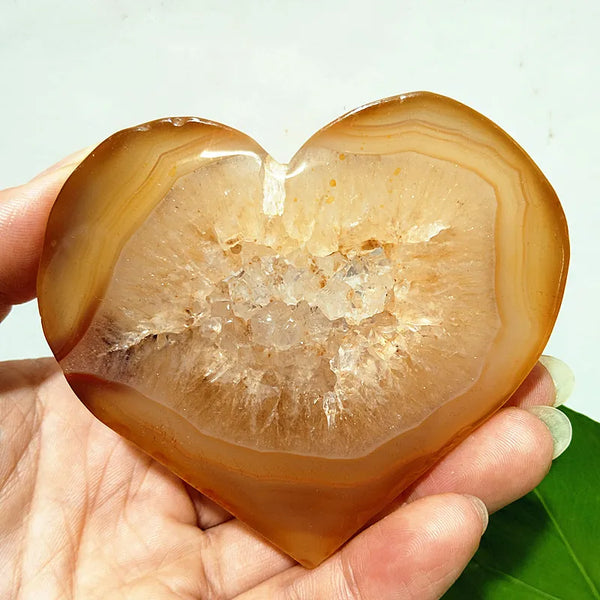 Red Agate Geode Heart-ToShay.org