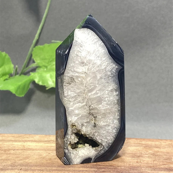 Black Striped Agate Tower-ToShay.org