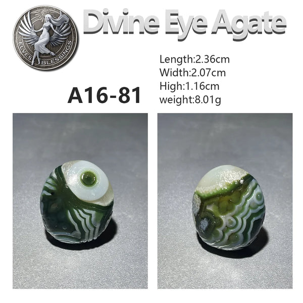 Green Wishing Agate Eye Rock-ToShay.org