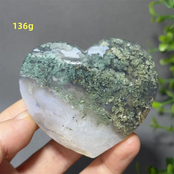 Green Moss Agate Heart-ToShay.org
