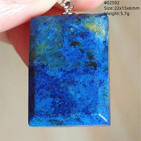 Blue Azulite Malachite Pendant-ToShay.org