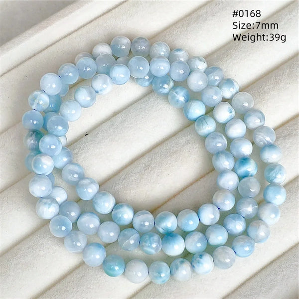 Blue Larimar Bead Bracelet-ToShay.org