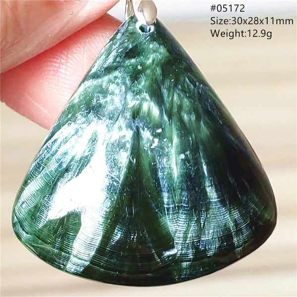 Green Seraphinite Pendant-ToShay.org