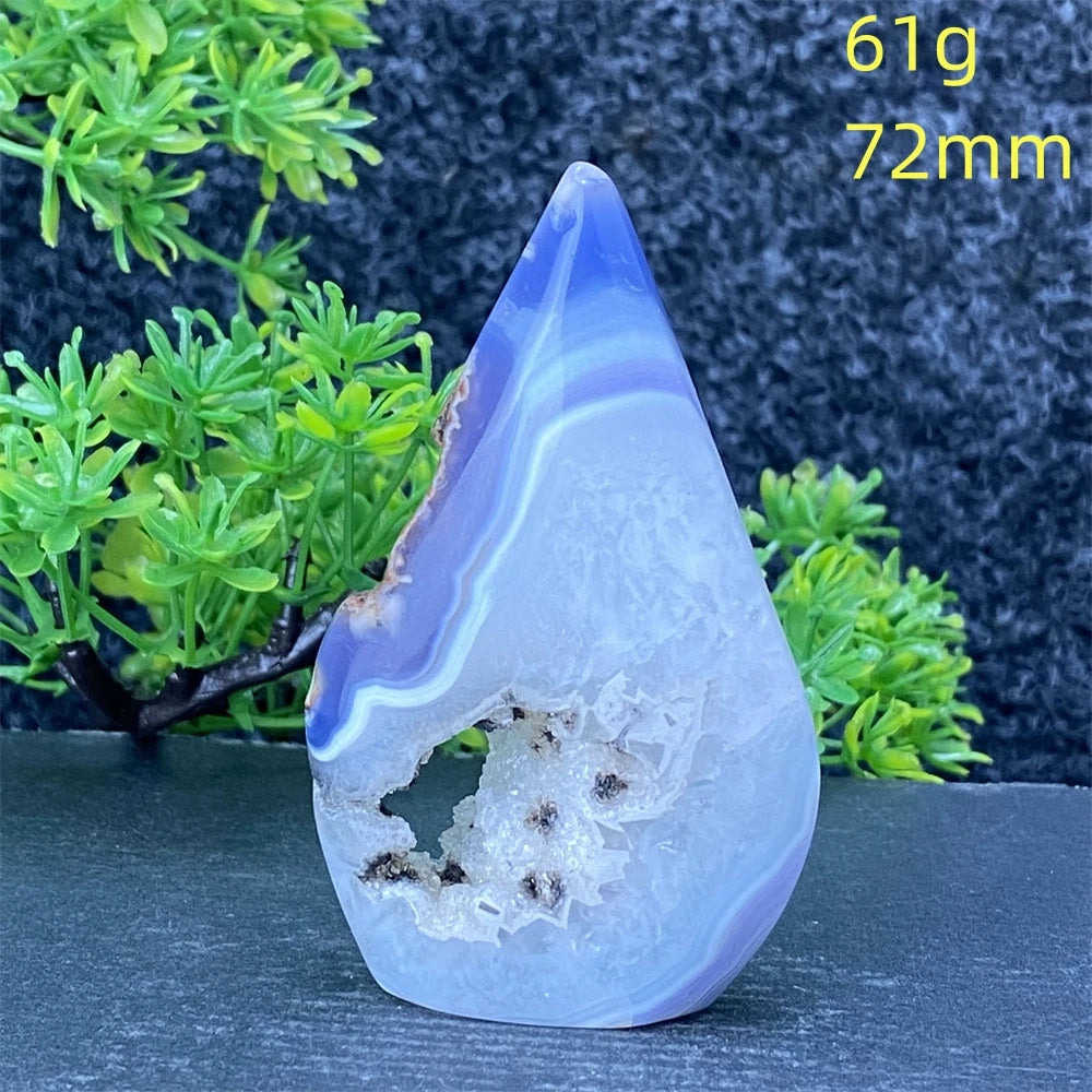 Blue Lace Agate Torch-ToShay.org