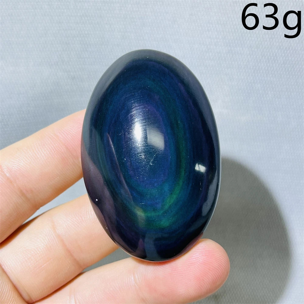 Rainbow Obsidian Palm Stone-ToShay.org