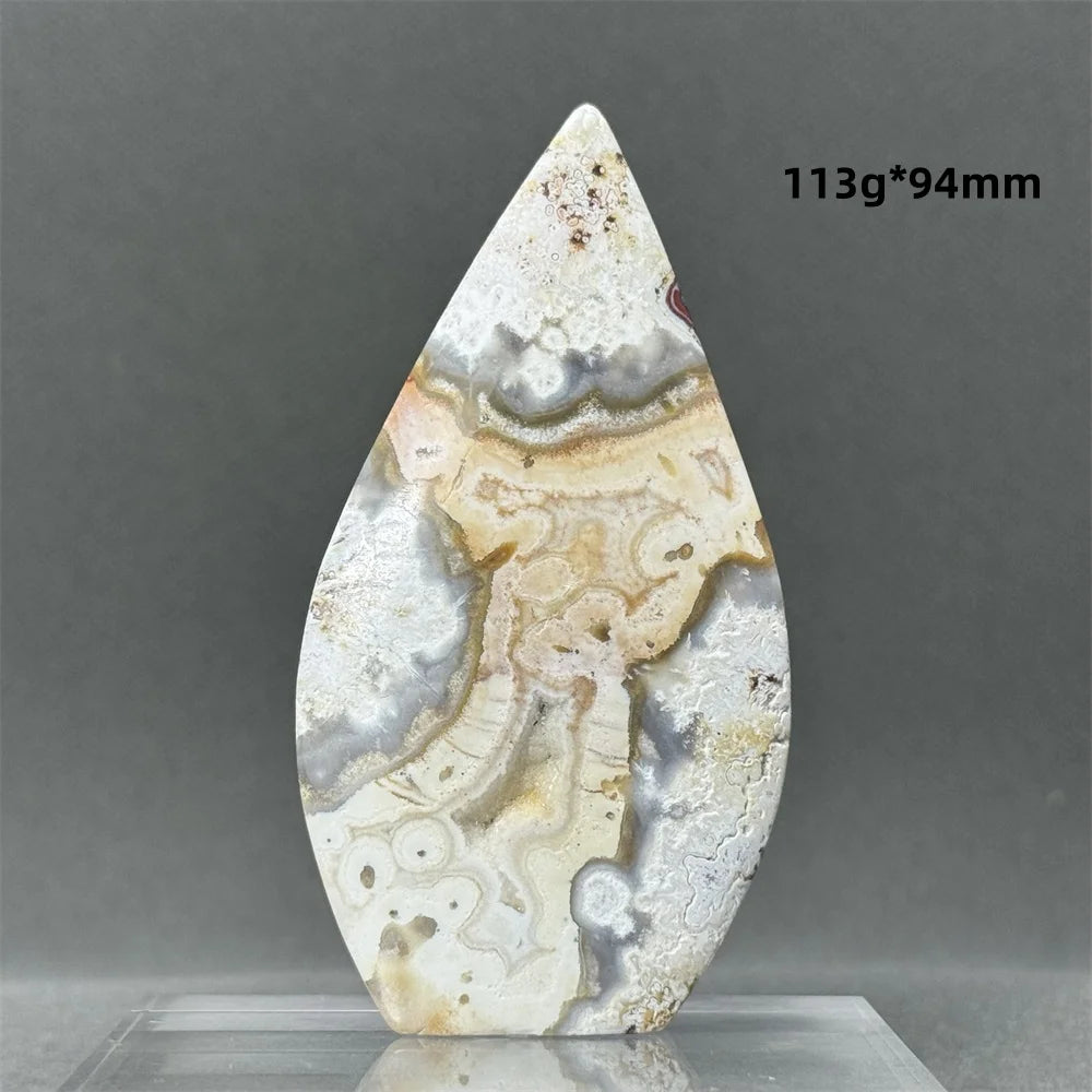 Red Lace Agate Torch-ToShay.org