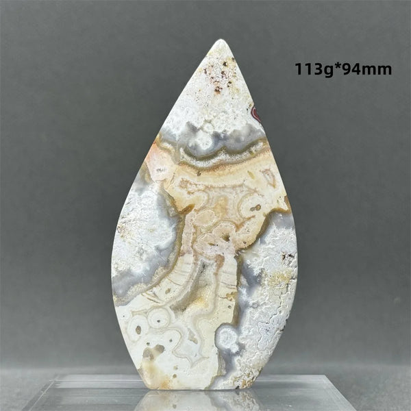 Red Lace Agate Torch-ToShay.org