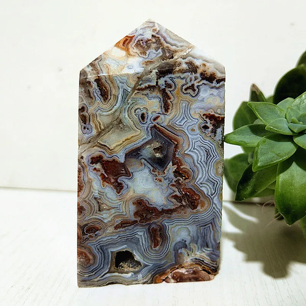 Red Lace Agate Wand Point-ToShay.org