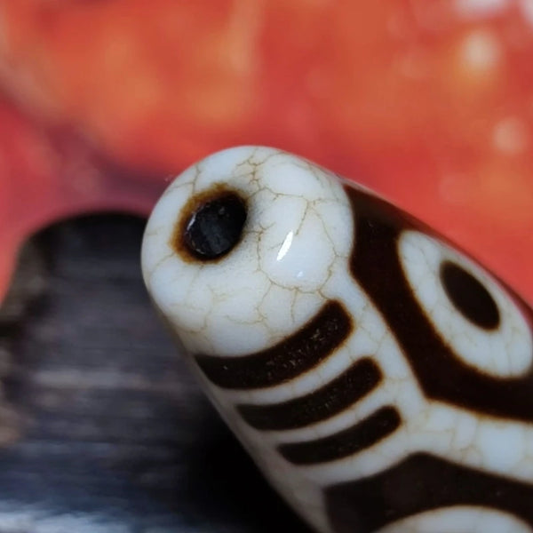Tibetan Eyes Agate DZI Beads-ToShay.org