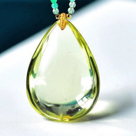 Yellow Citrine Quartz Pendant-ToShay.org